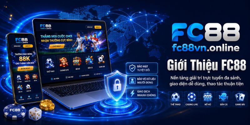 Giới thiệu FC88 nền tảng giải trí trực tuyến đa sảnh trên máy tính và điện thoại