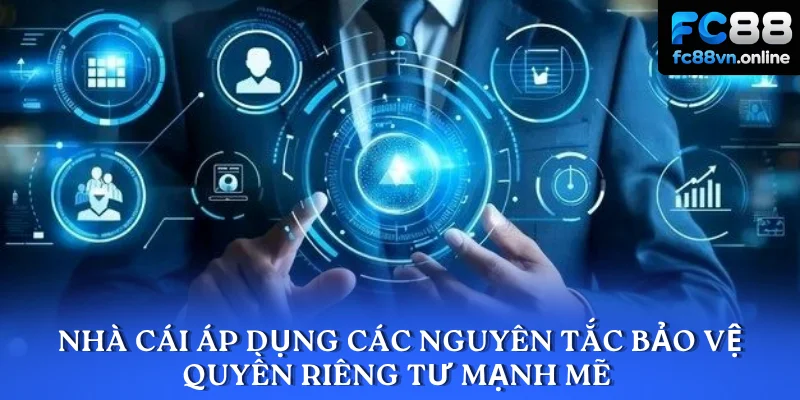 Nhà cái áp dụng các nguyên tắc bảo vệ quyền riêng tư mạnh mẽ